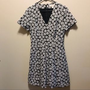 Sexy V Neck Michael Kors Palm Leaf Dress🌴✨